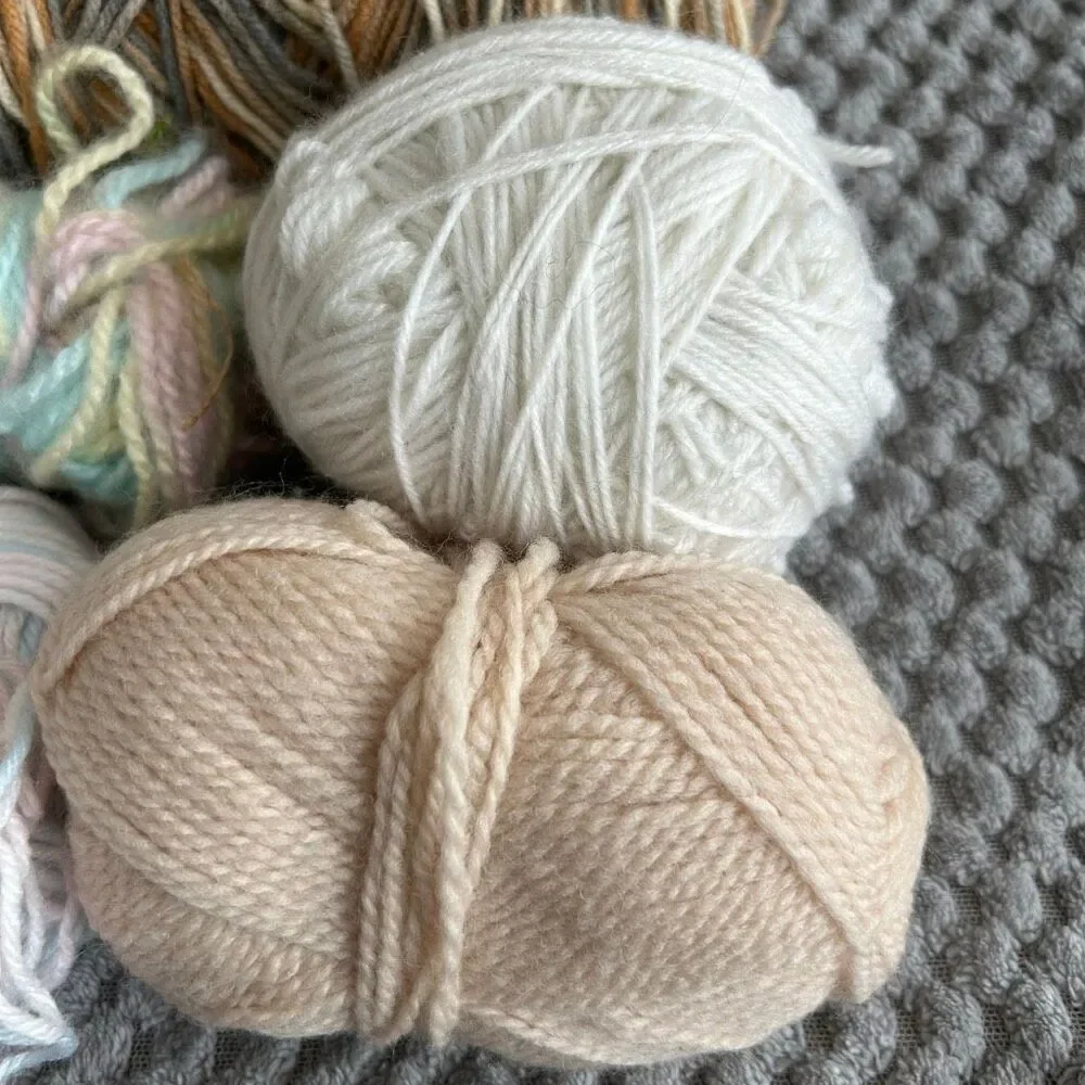 Lot Mixed Colors Thin Yarn